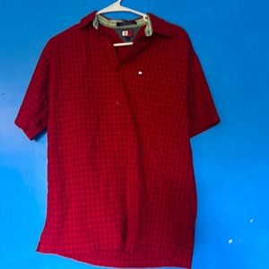 Tommy Hilfiger 2000 vintage button down red dress shirt sz XL